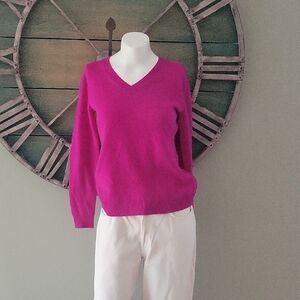 Charter Club V Neck 100% Cashmere Sweater